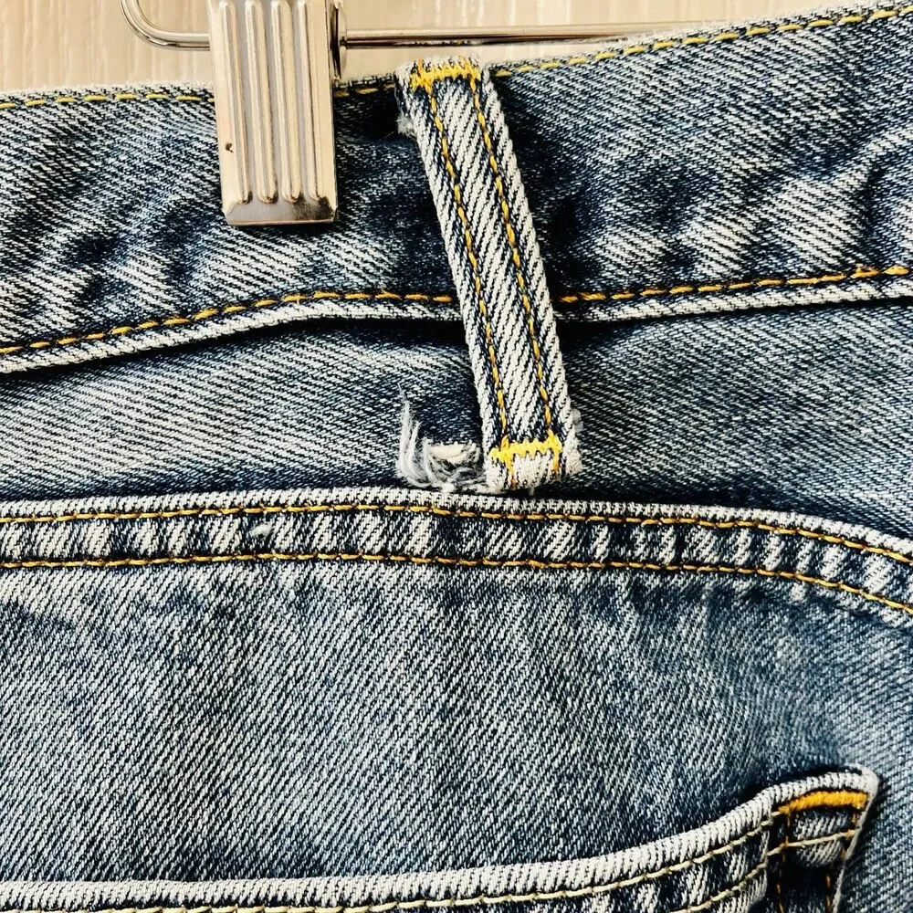 Levi's 505 Jeans Men's 38 X 32 Regular Fit Straight Leg Dark Stonewash Blue READ